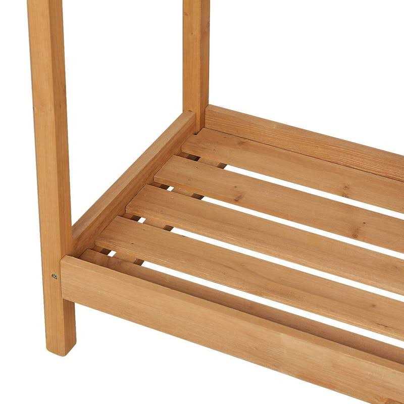 Topeakmart Outdoor Potting Bench Table Work Station Garden Planting with Cabinet & Drawer & Top Shelf & Lower Shelf