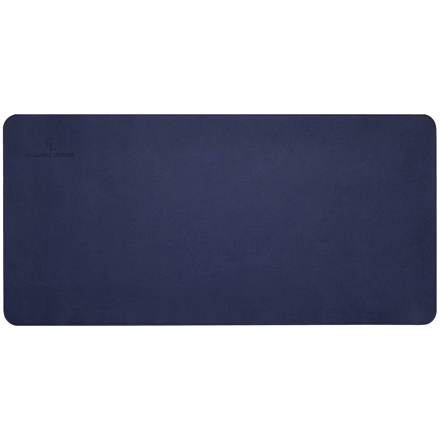 Gallaway Leather Mat Office Desk Pad Large 36 x 17 Dark Brown Desk Mats on Top of Desks