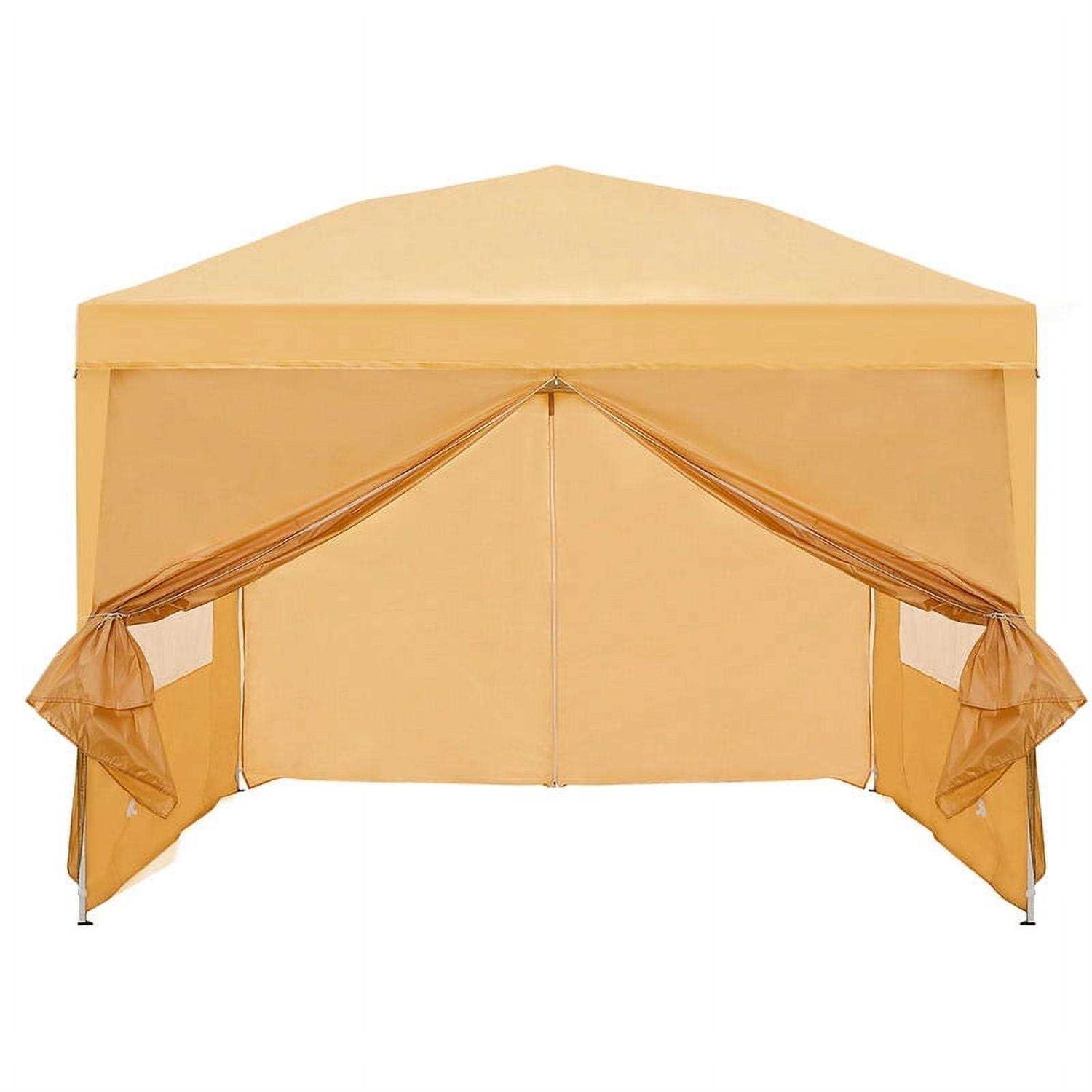 Clipop 10x10ft Pop Up Gazebo Canopy Waterproof Shelter with 4 Side Panels & Carry Bag