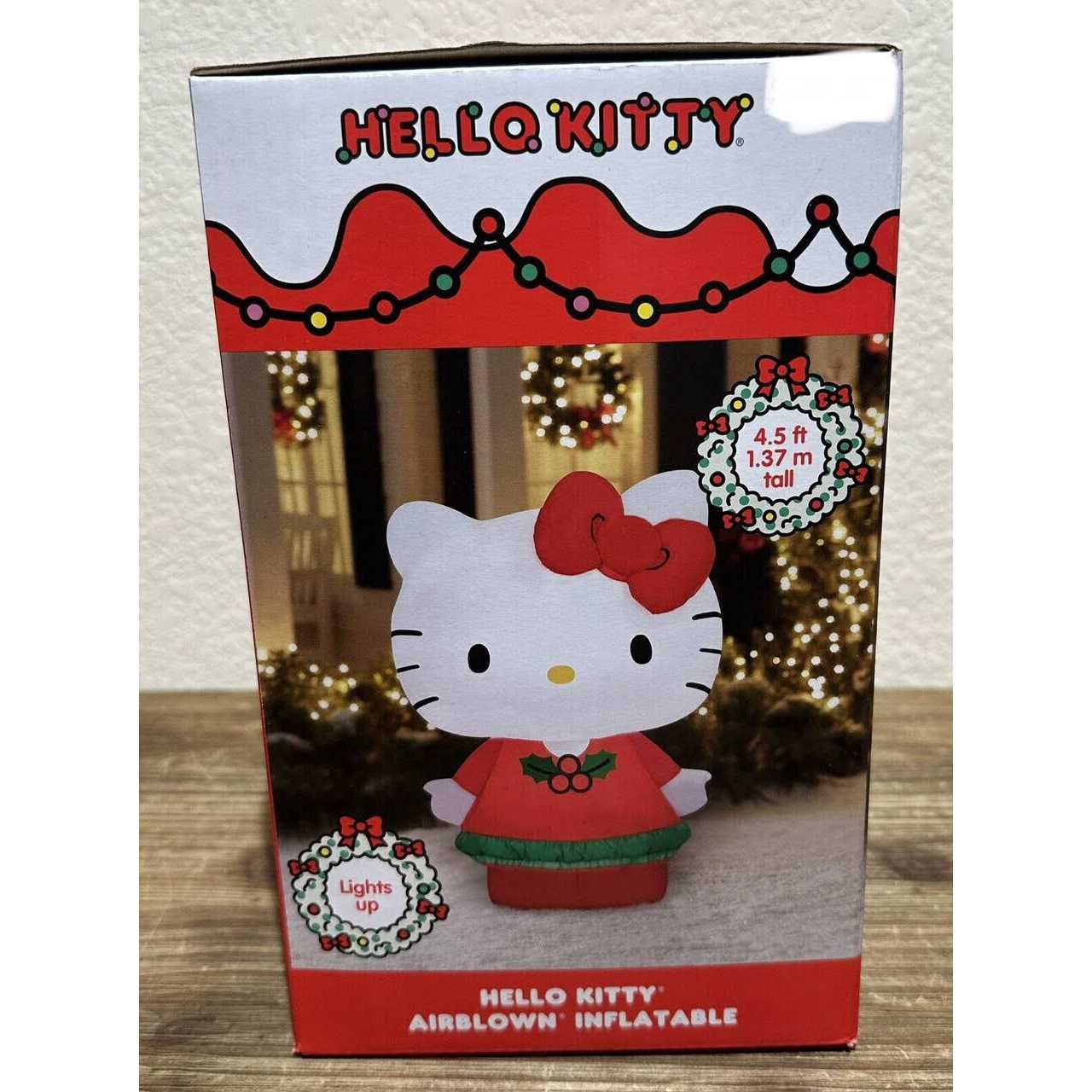 Airblown Iatables Christmas Hello Kitty with Red Dress Sanrio