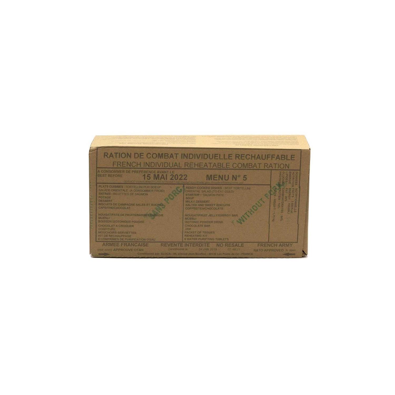 New French Mre Army Ration Meal Ready To Eat Emergency Food Supp