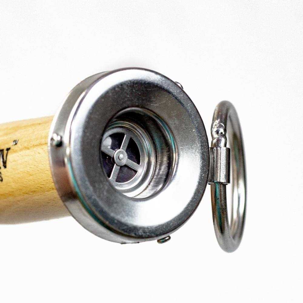 Walden Backyards Fire Pit Stoker Poker High Temperature Heavy Duty Steel Blow Through Airflow Valve Firepit Stoker Tool for Outdoor Pits