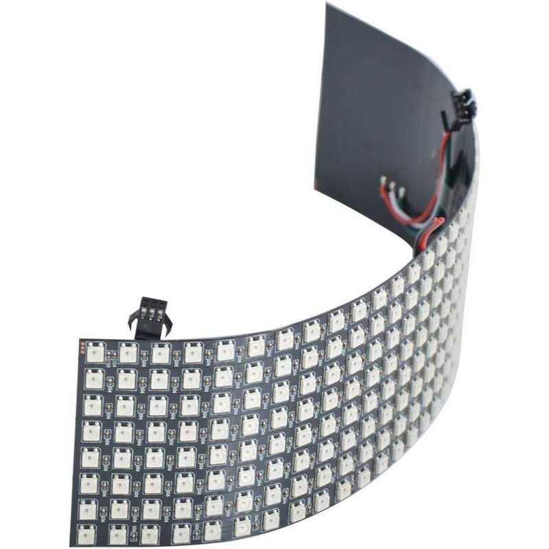 wesiri 8×32 led matrix 256 pixels ws2812b digital flexible led panel individually addressable full dream color dc5v