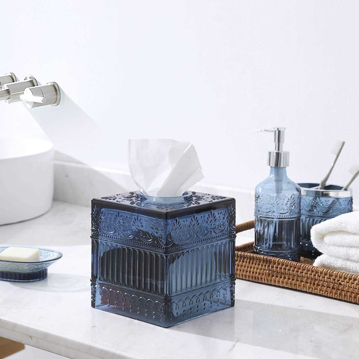 Whole Housewares Bathroom Accessories Tissue Holder Decorative Tissue Cover Box
