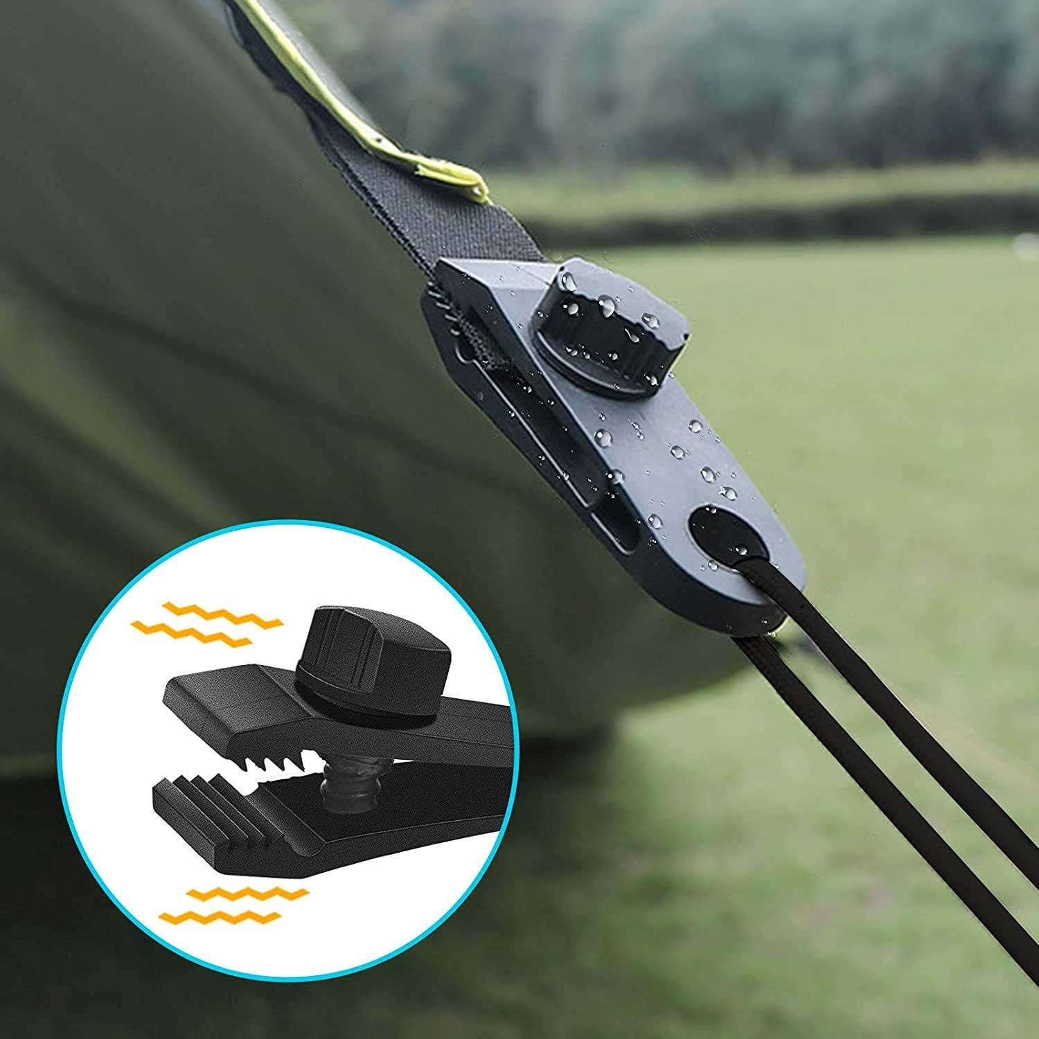 Tarp Clips Heavy Duty Lock Grip Clamps Thumb Screw Tent Clip Secures Tarps Awning Clamp Set for Camping Tarps Awnings Caravan Canopies Car Covers