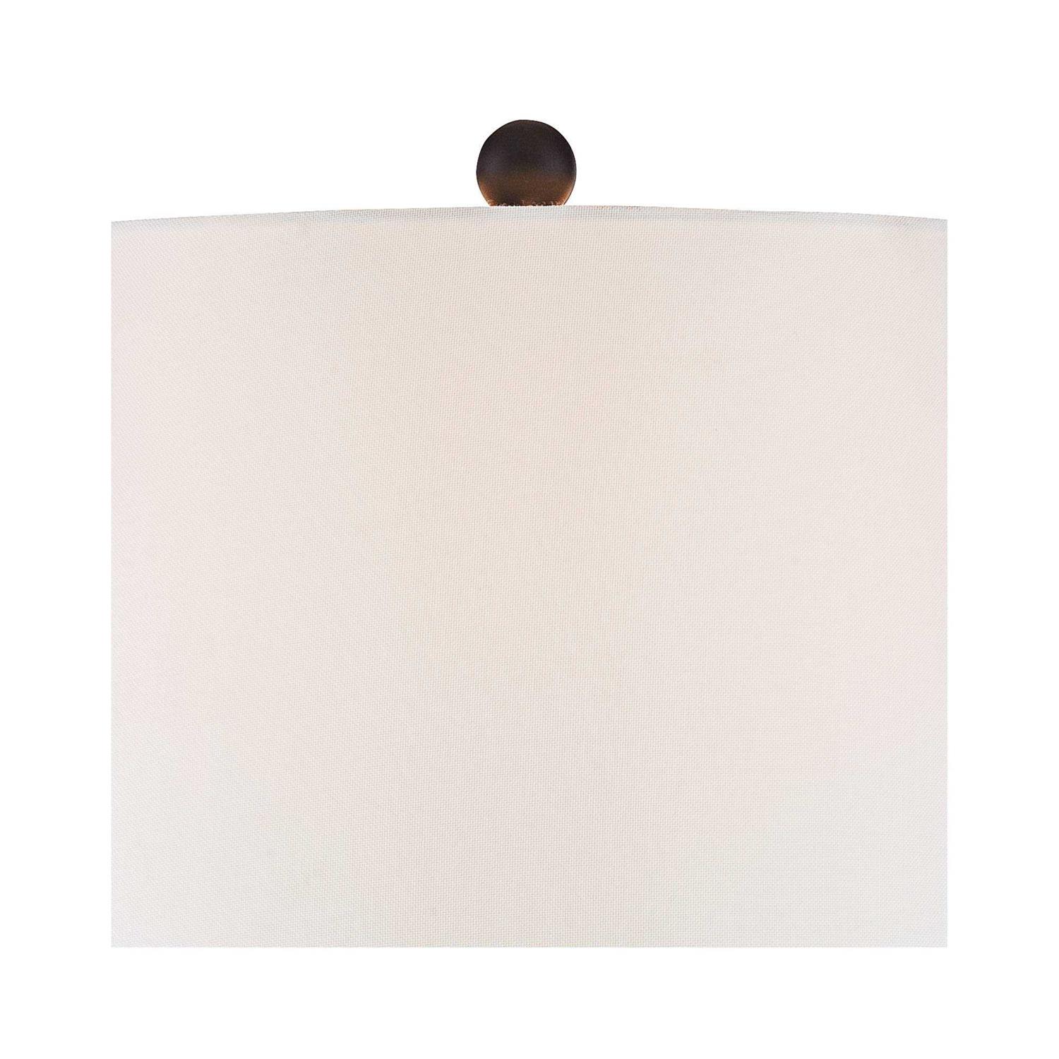 360 Lighting Dolbey Rustic Farmhouse Table Lamps 28 Tall Set of 2 Bronze White Drum Shade Bedroom Living Room