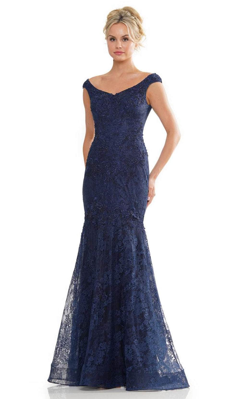 Lace Cap Sleeve Prom Gown