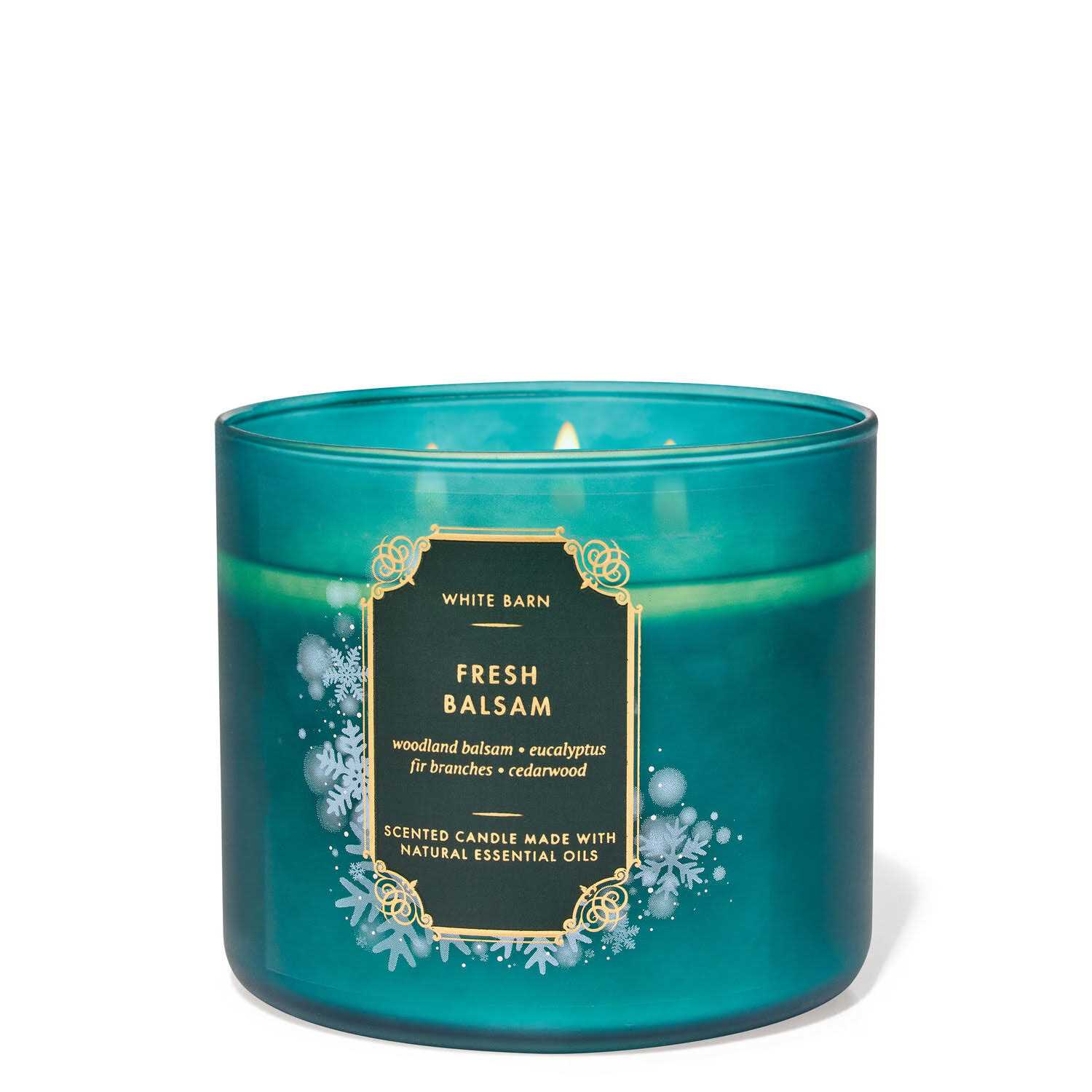 Bath & Body Works Accents Fresh Balsam 3 Wick Candle