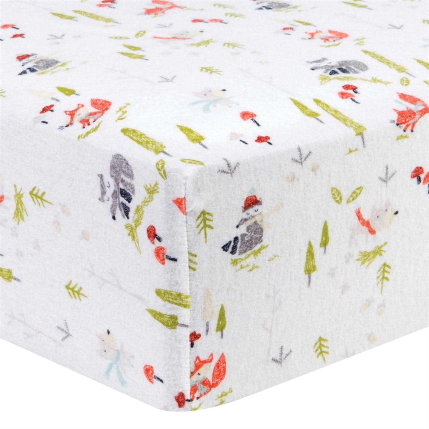 Trend Lab Deluxe Flannel Fitted Crib Sheet