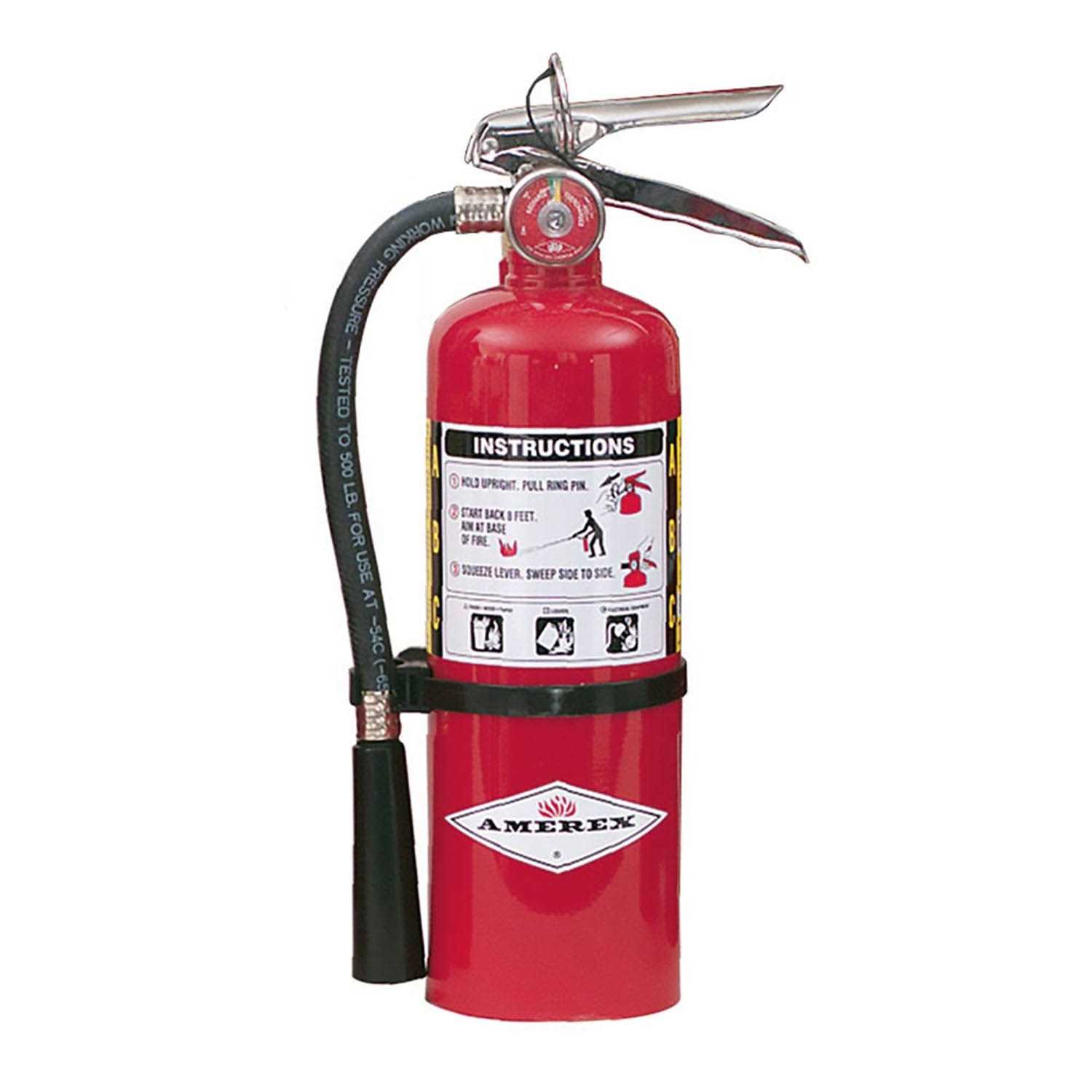 Amerex B424 5lb ABC Dry Chemical Class A B C Fire Extinguisher