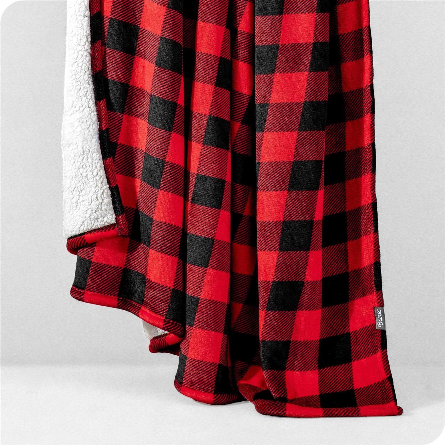 Bare Home Sherpa Fleece Blanket Plush Bed Blanket