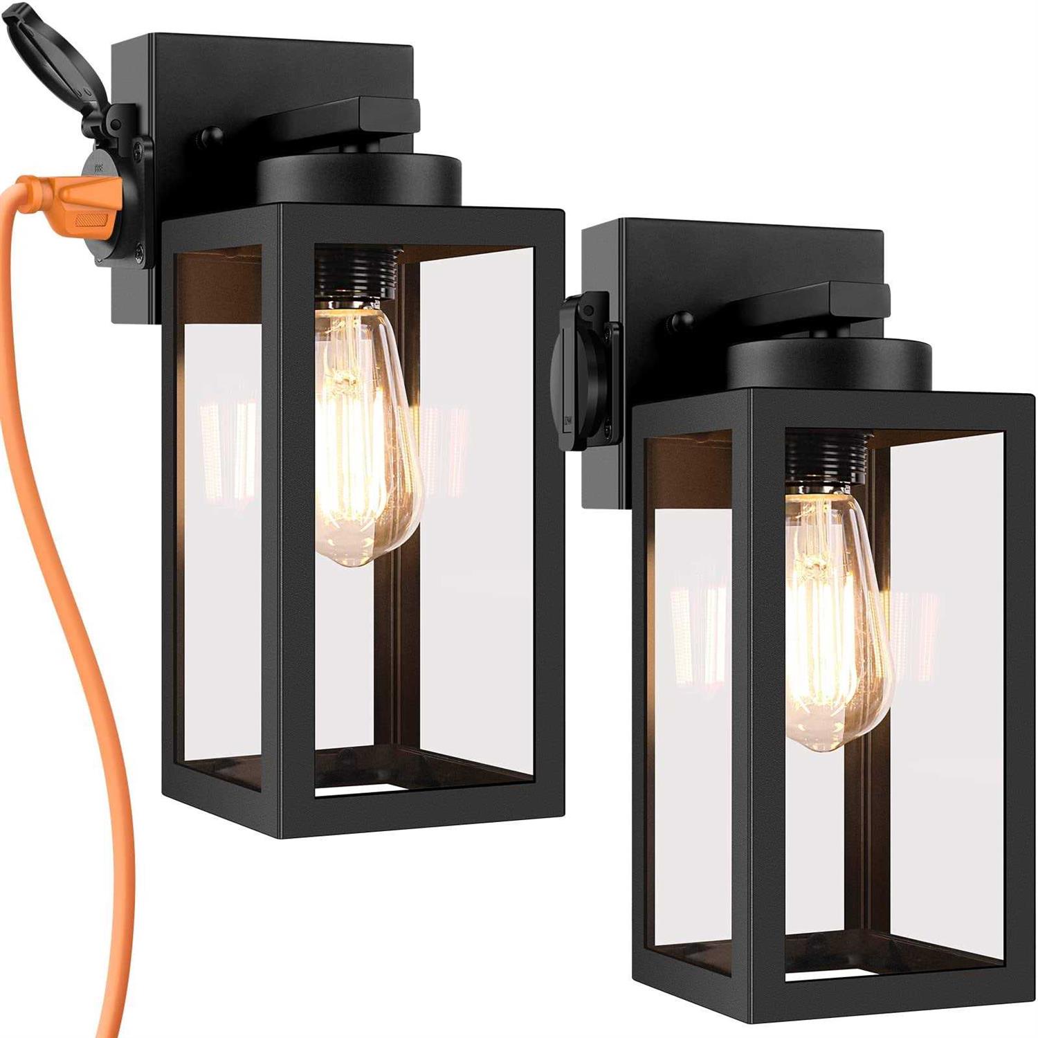 Bdrofn 2-Pack Porch Lights Outdoor Wall Lantern Outdoor Wall Light