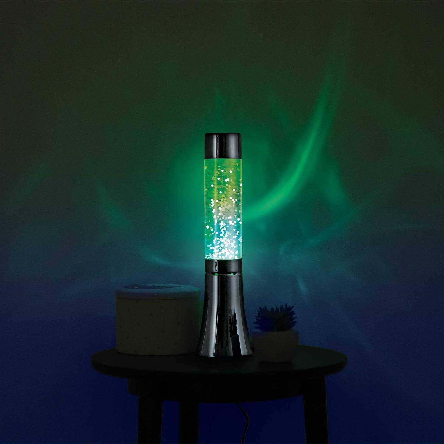 West & Arrow 13 Tube Shape Glitter Lamp Black