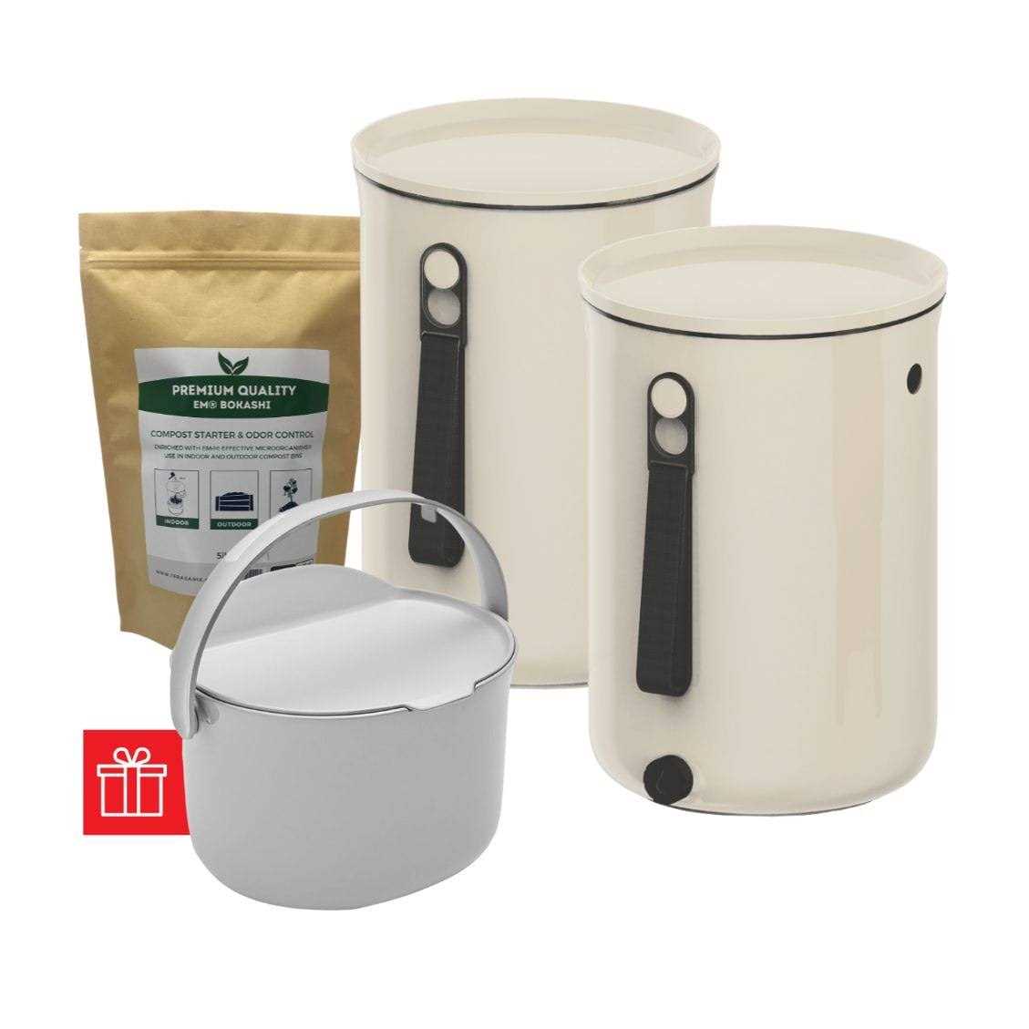 Bokashi Compost Odor-Free Kitchen Compost Bucket
