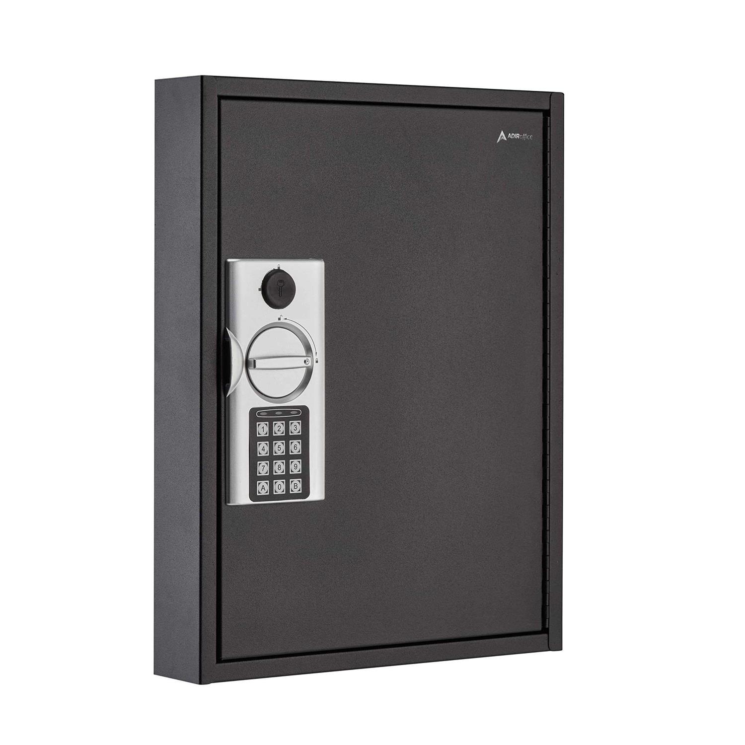 AdirOffice 60-Key Steel Heavy-Duty Digital Lock Key Cabinet
