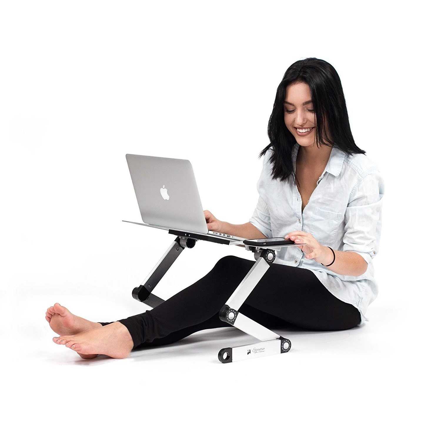 Executive Office Solutions Portable Adjustable Aluminum Laptop Desk/Stand