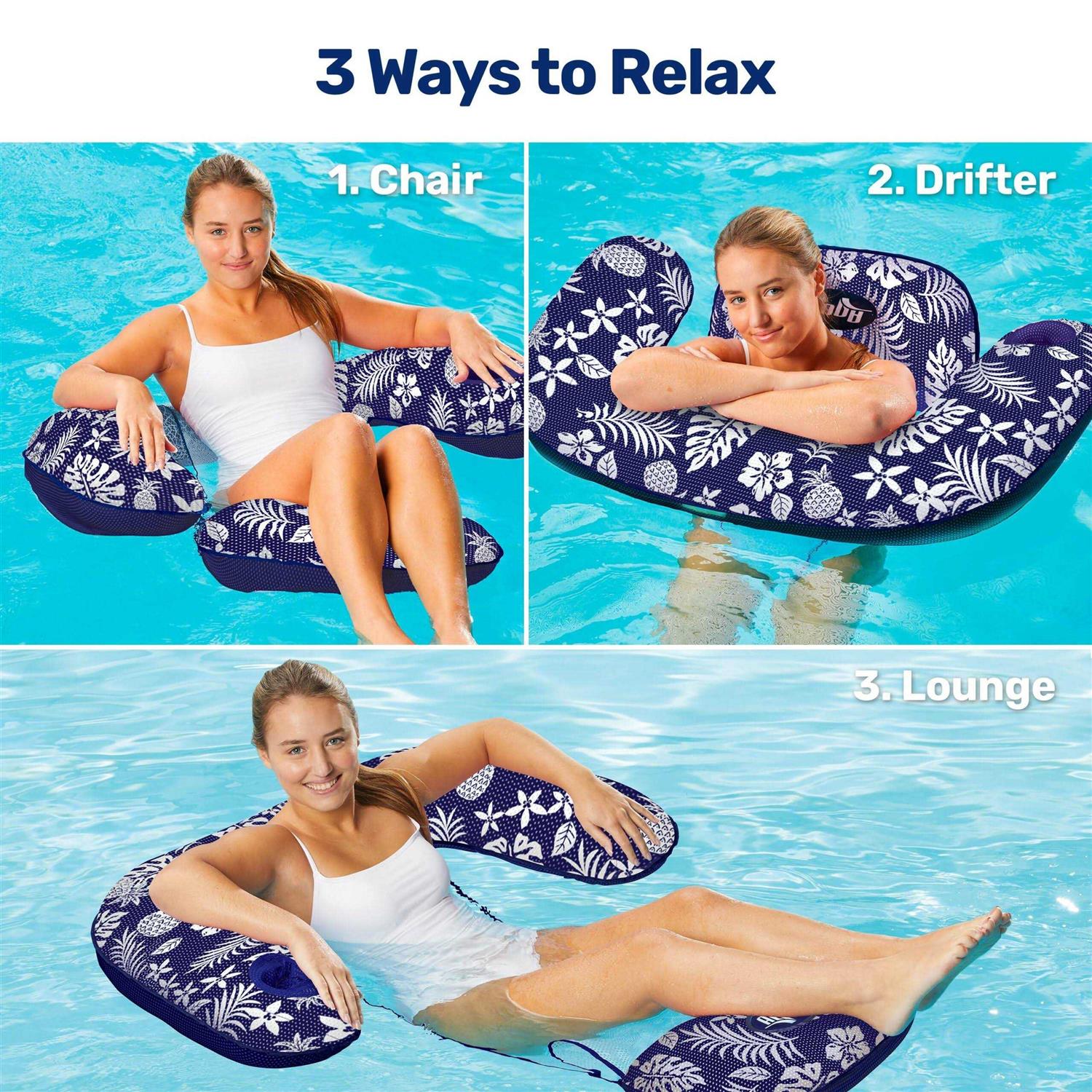 Aqua Leisure 3-in-1 Lounge Chair & Drifter