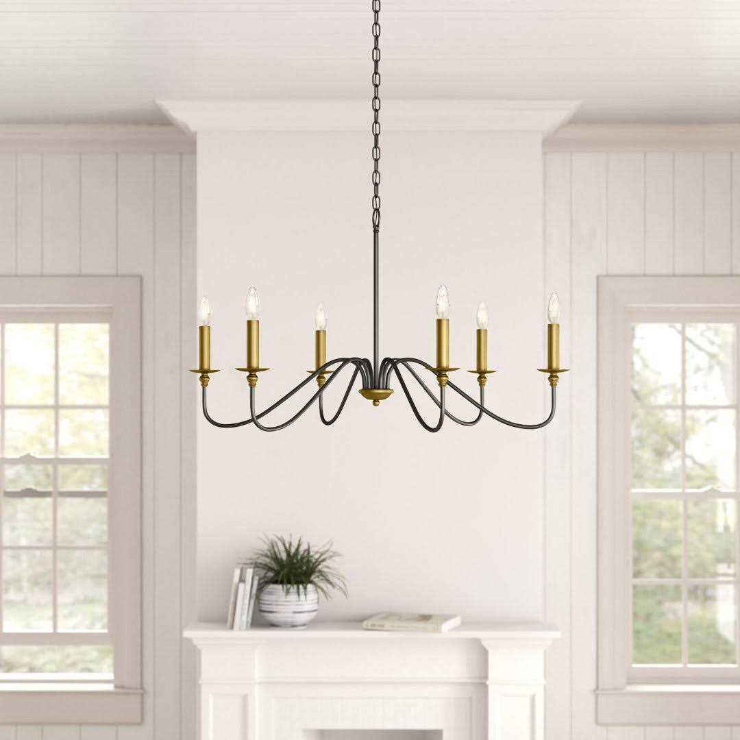 Birch Lane™ Ableton 6 Light Candle Style Classic / Traditional Chandelier Finish