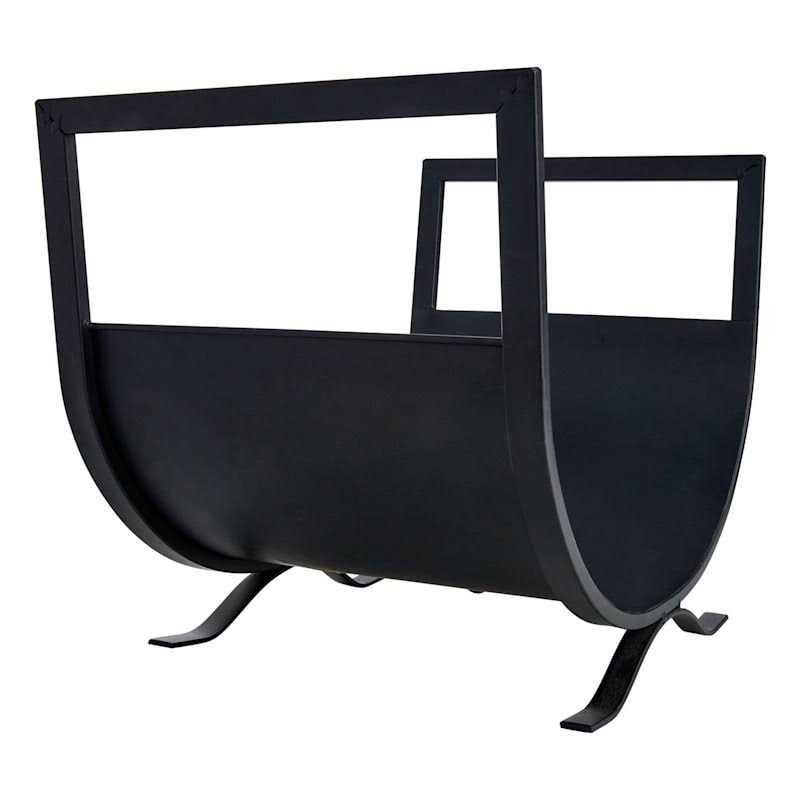 At Home Simple Fireplace Log Holder