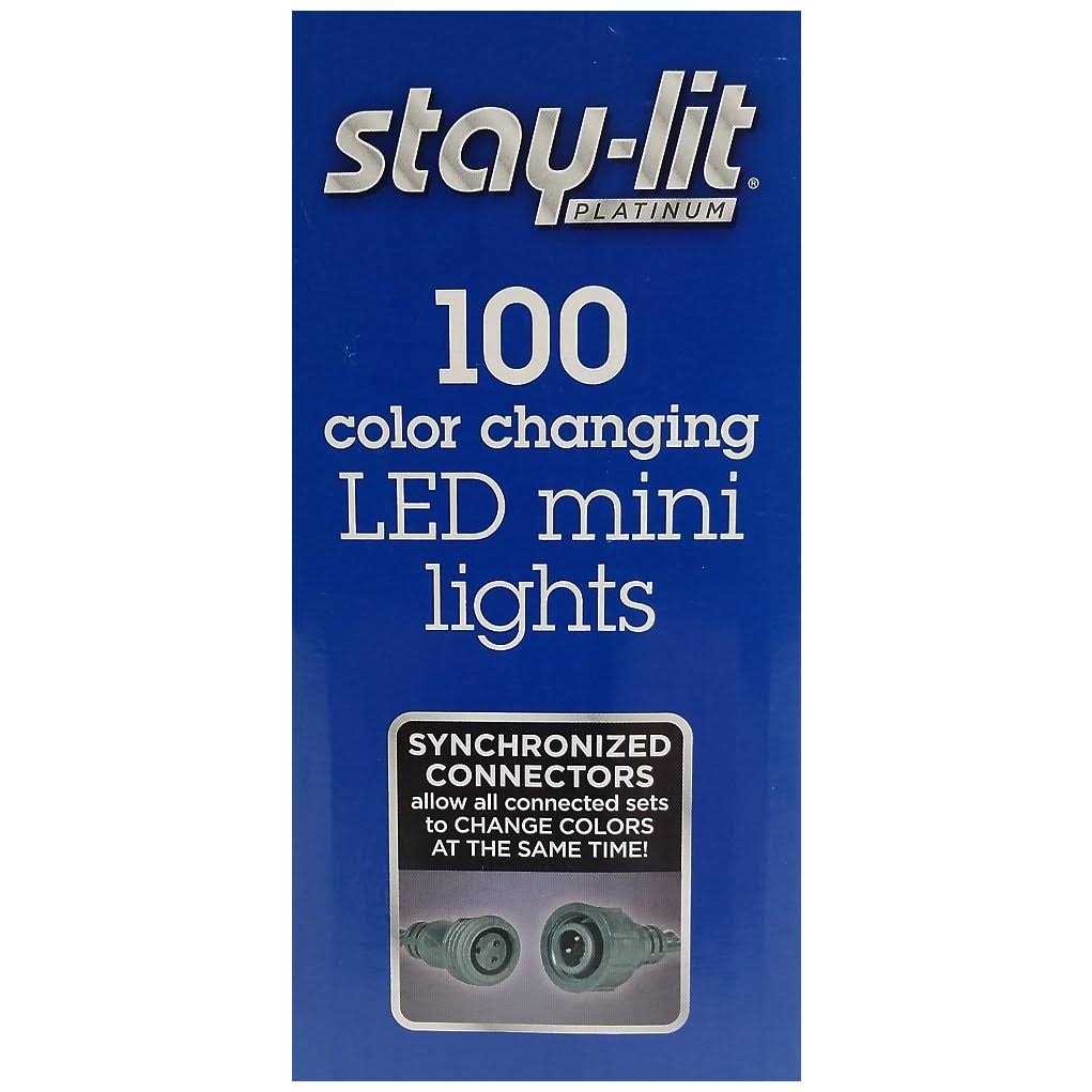 Stay-lit Platinum 100 Color Changing LED Mini Lights