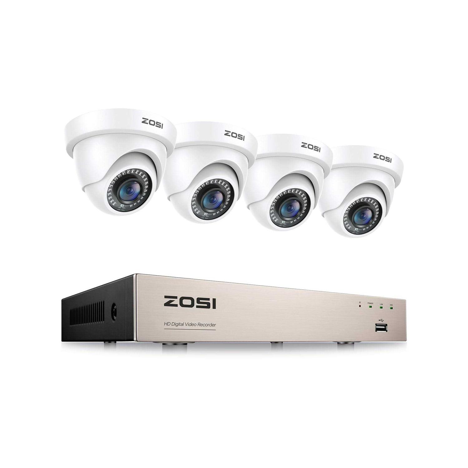 Zosi 8Ch 1080P H.265+ Home Security Camera System,5Mp Lite 8 Channel