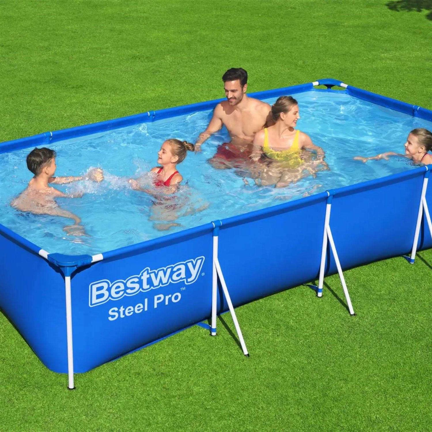 Bestway Steel Pro Rectangular Frame Above Ground Swimming Pool