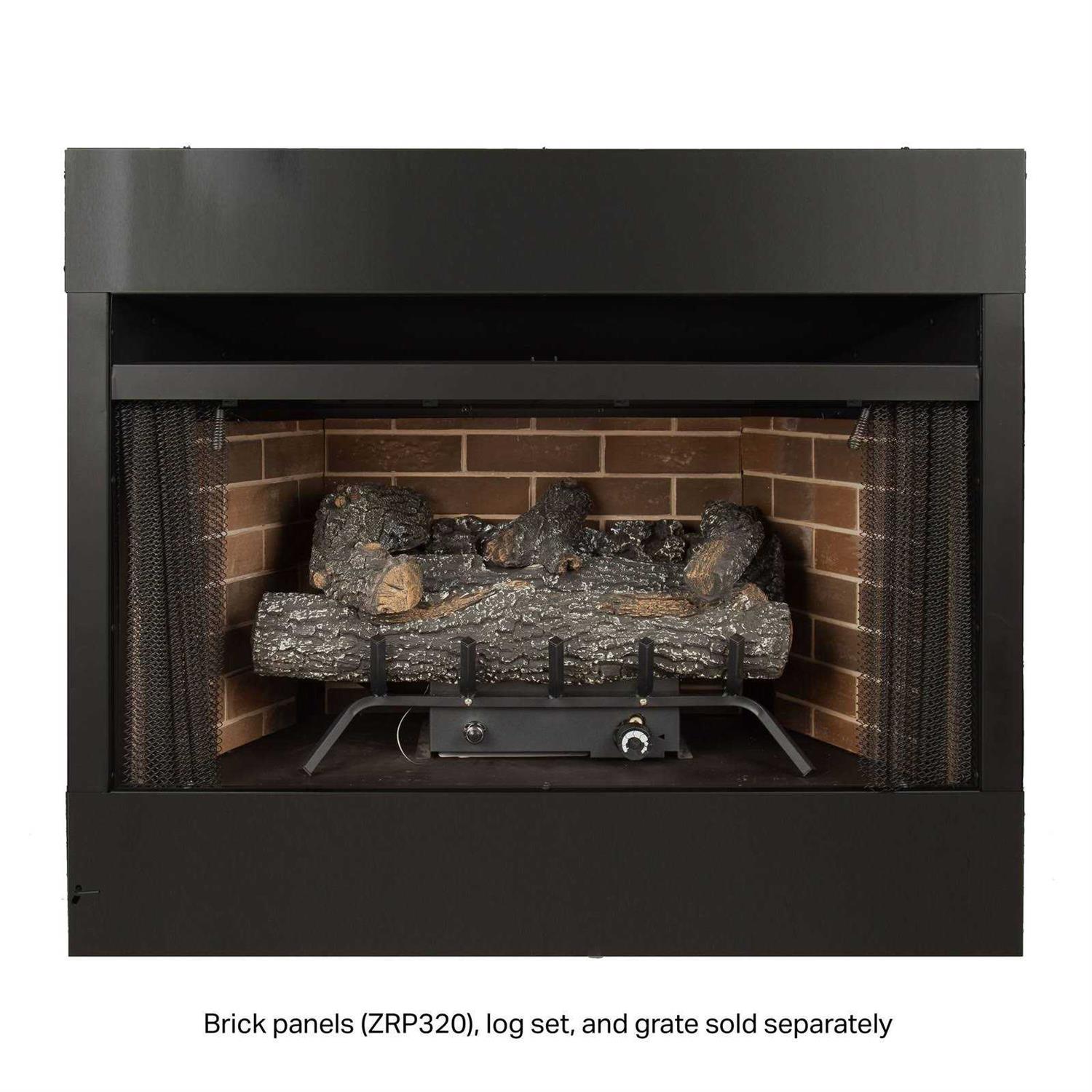 Pleasant Hearth 32 in. Radiant Zero Clearance Universal Vent Free Firebox PHZC32F