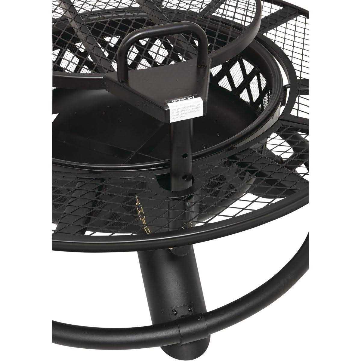 Big Horn 47.24-in W Black Steel Wood-Burning Fire Pit