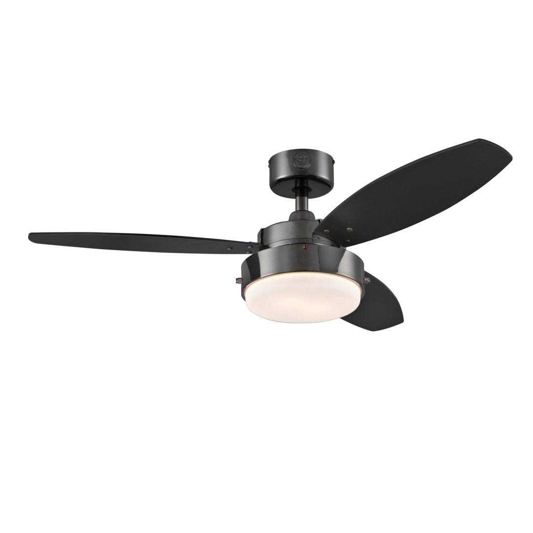 42 Careem 3 Blade Standard Ceiling Fan with Pull Chain and Light Kit Included Winston Porter Finish