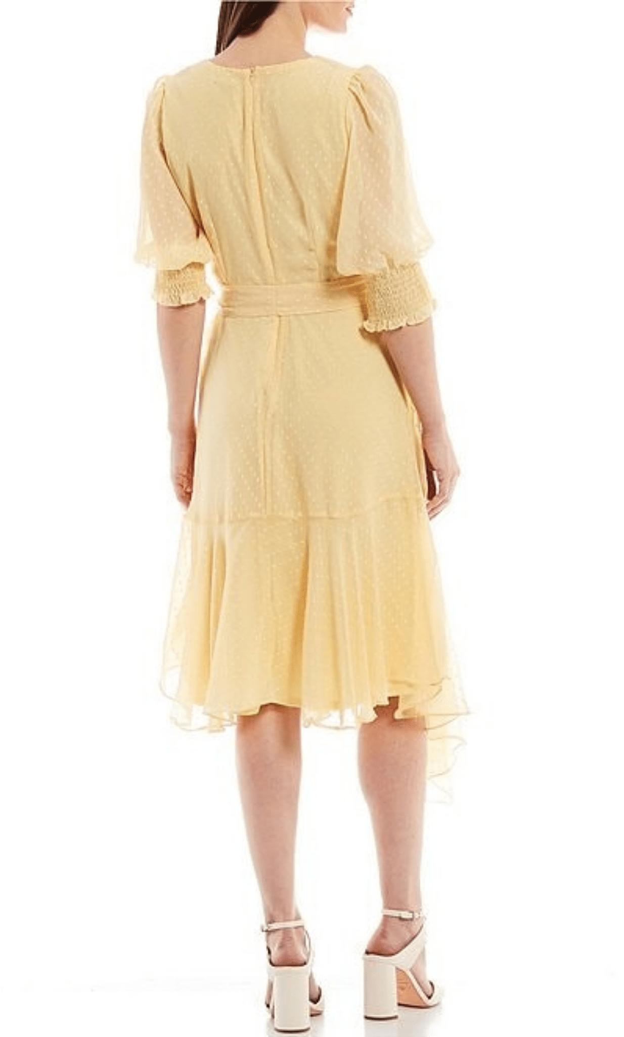 V-Neck Tie Waist Cocktail Dress