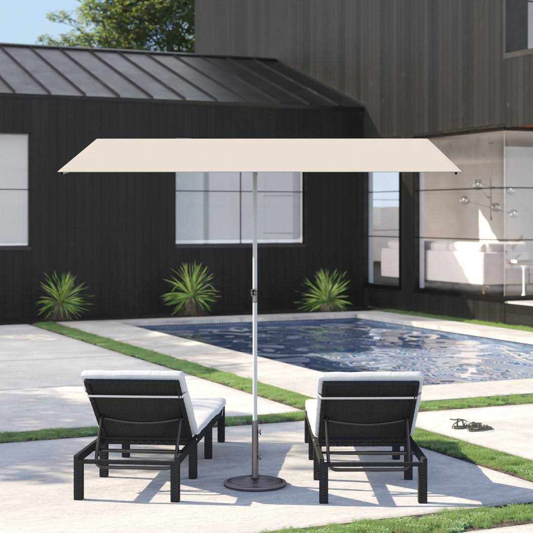 Wade Logan® Aleshya 5′ x 7′ Rectangular Market Umbrella Fabric