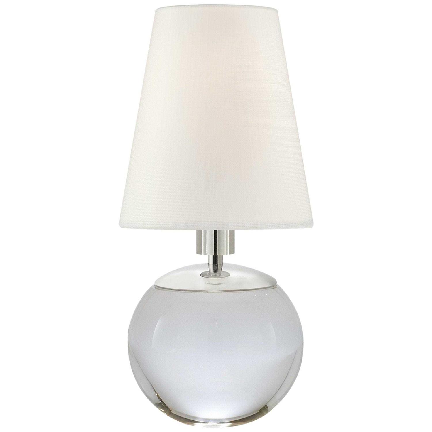 Visual Comfort Signature Tiny Terri Round Accent Lamp Linen