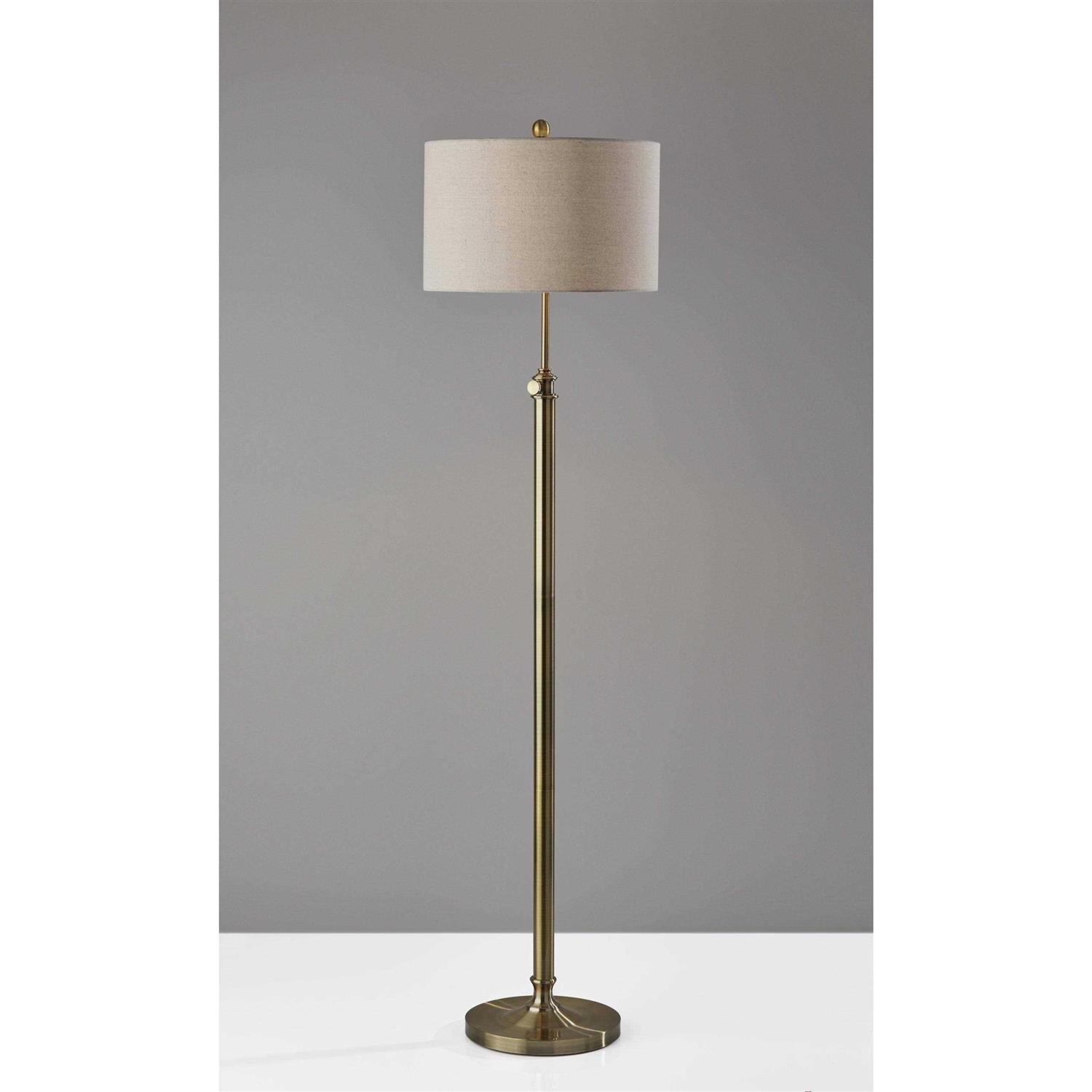 Adesso Barton Floor Lamp Antique