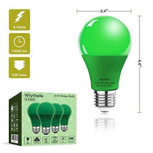 Wiyifada 2 Pack A19 Led Purple Light Bulbs,110v E26 Halloween Purple Led Lights 9w Replace Up To 100w