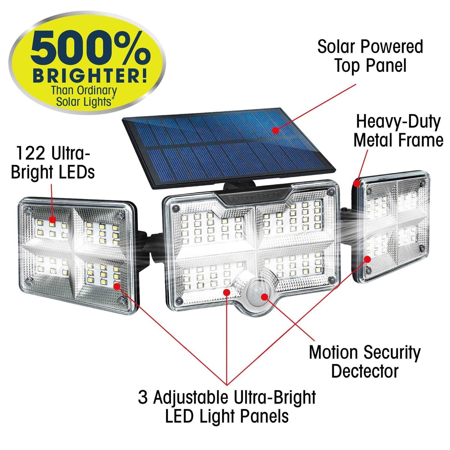 Beyond Bright X3 Motion-Sensing Solar Powered LED