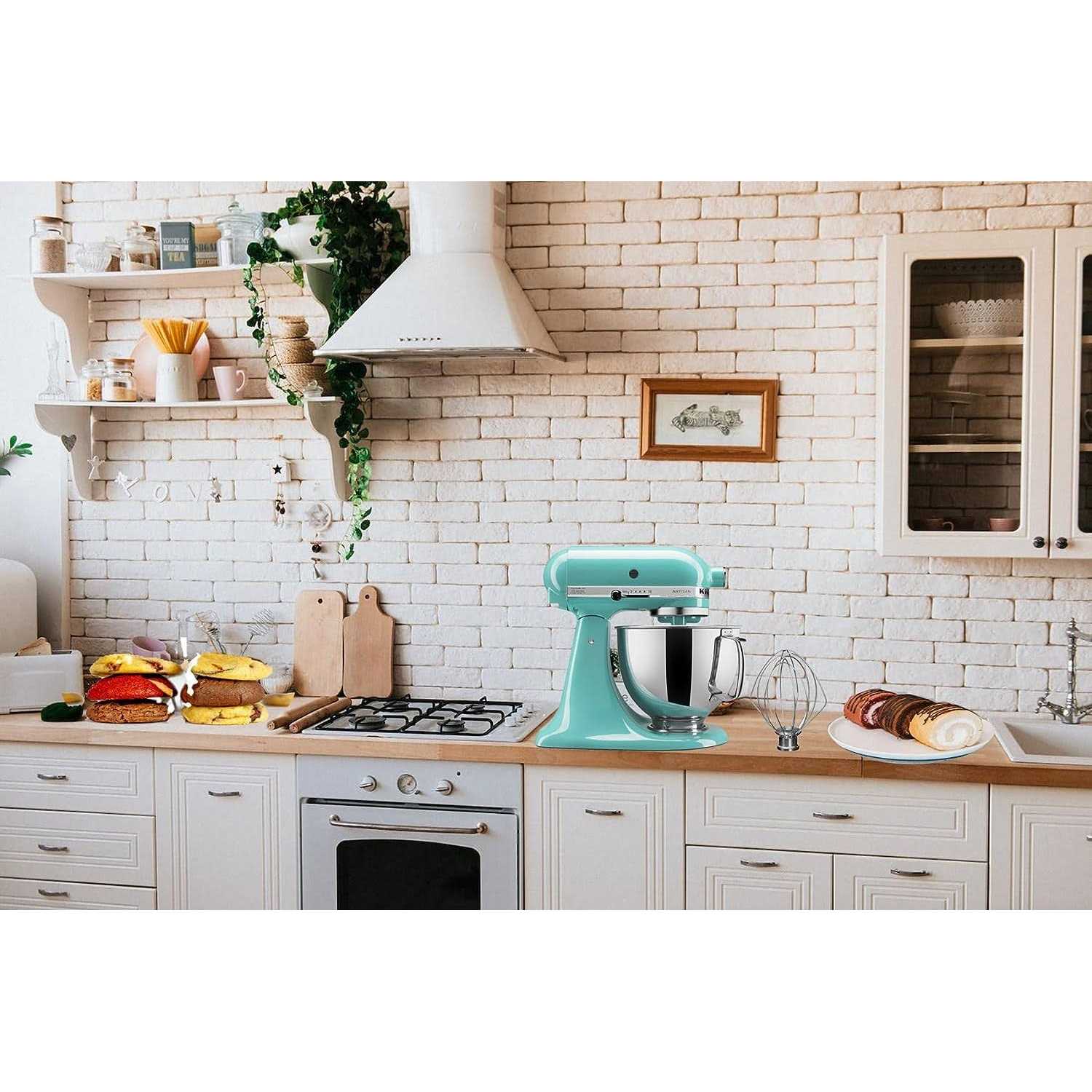 TIZZE 6-Wire Whip Attachment Fits KitchenAid Tilt-head Stand Mixer Replace K45WW