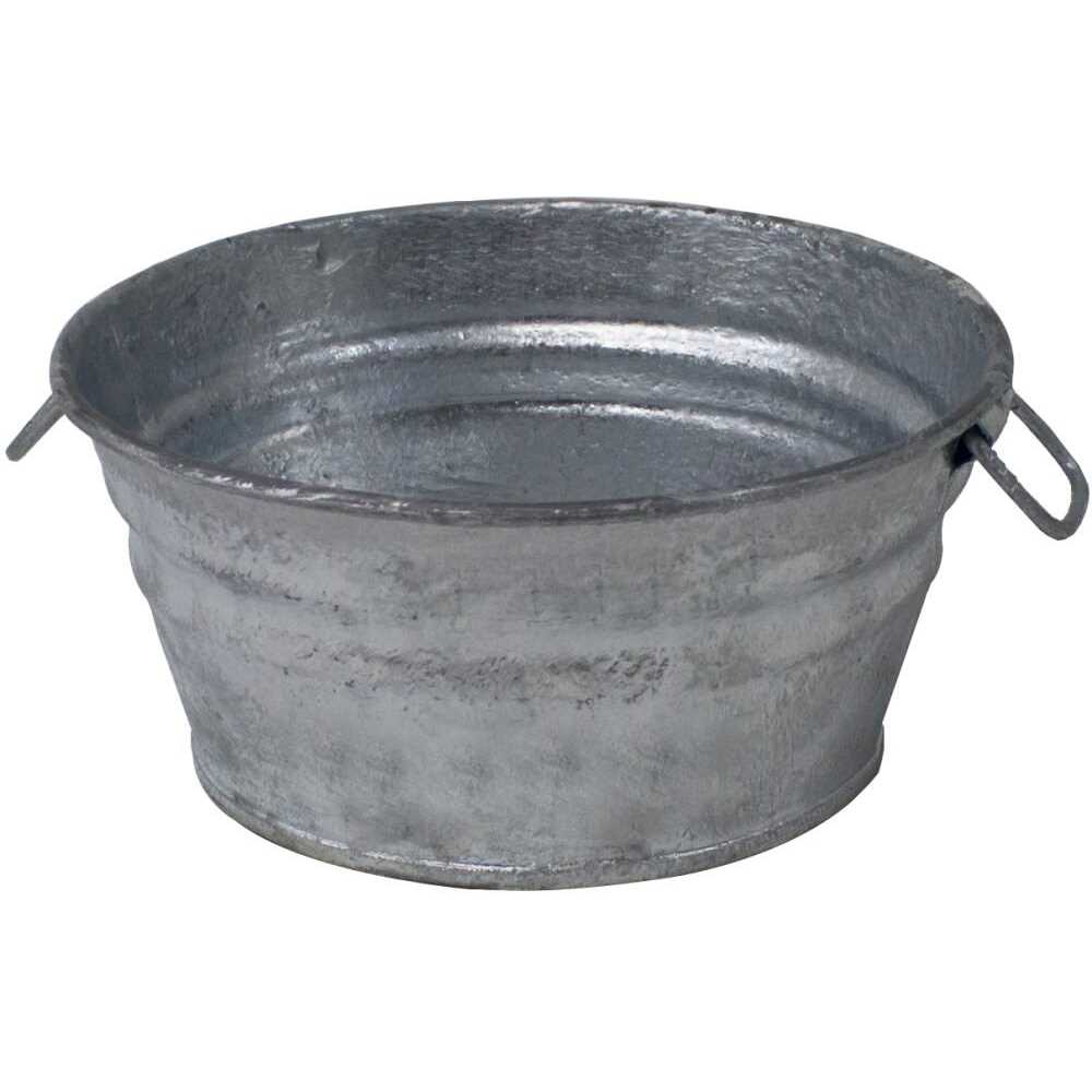 Behrens 102LFT Hot Dipped Steel Low Round Flat Tub