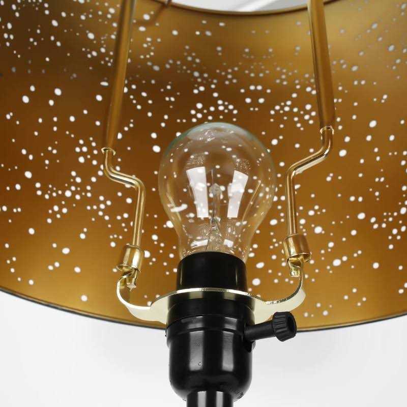 8 9 10 11 12 inch Lamp Shade Harp Holder, ALUCSET Adjustable Lamp Harp Kit, Fit Both Standard Lamp Rod and E14 E26 E27 Light Base UNO Fitter Adapter