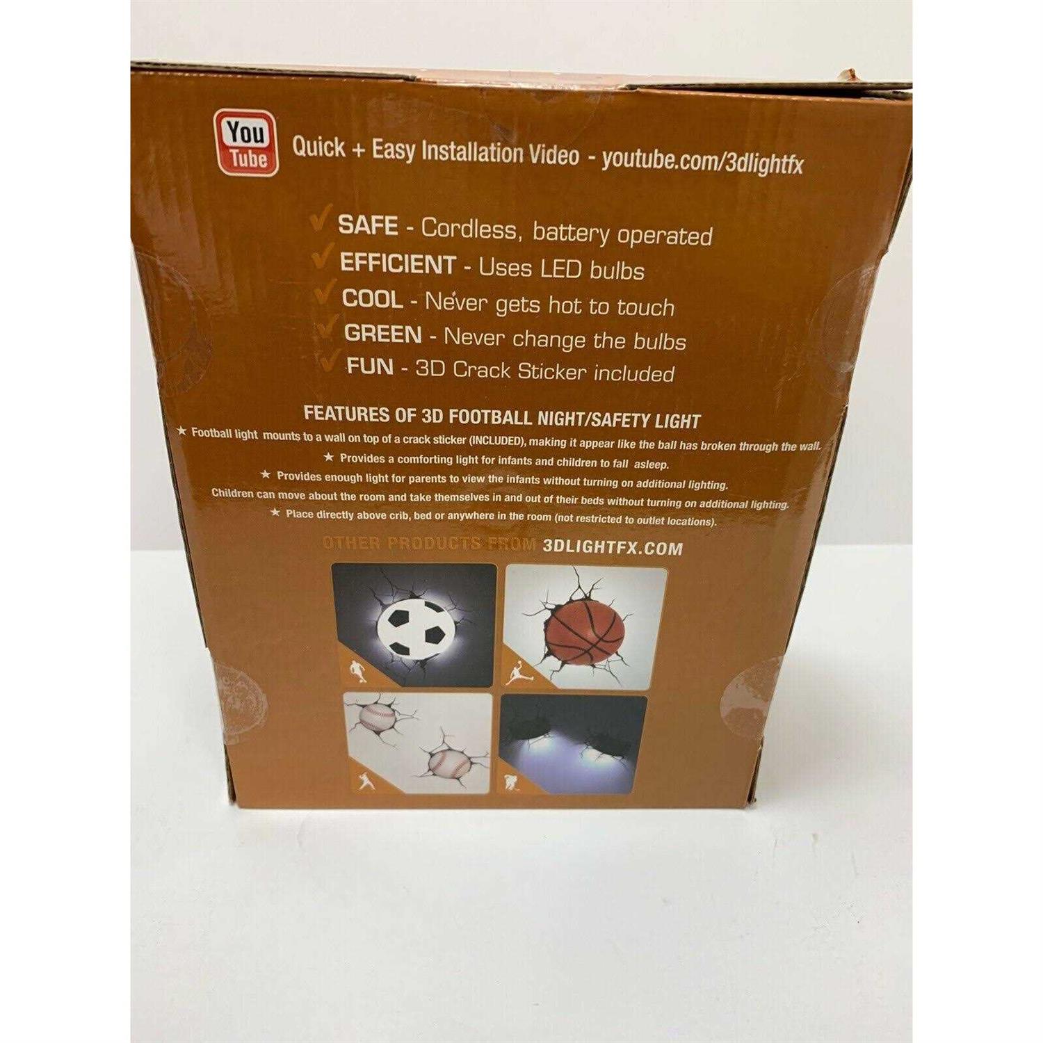 3D Deco Football Light