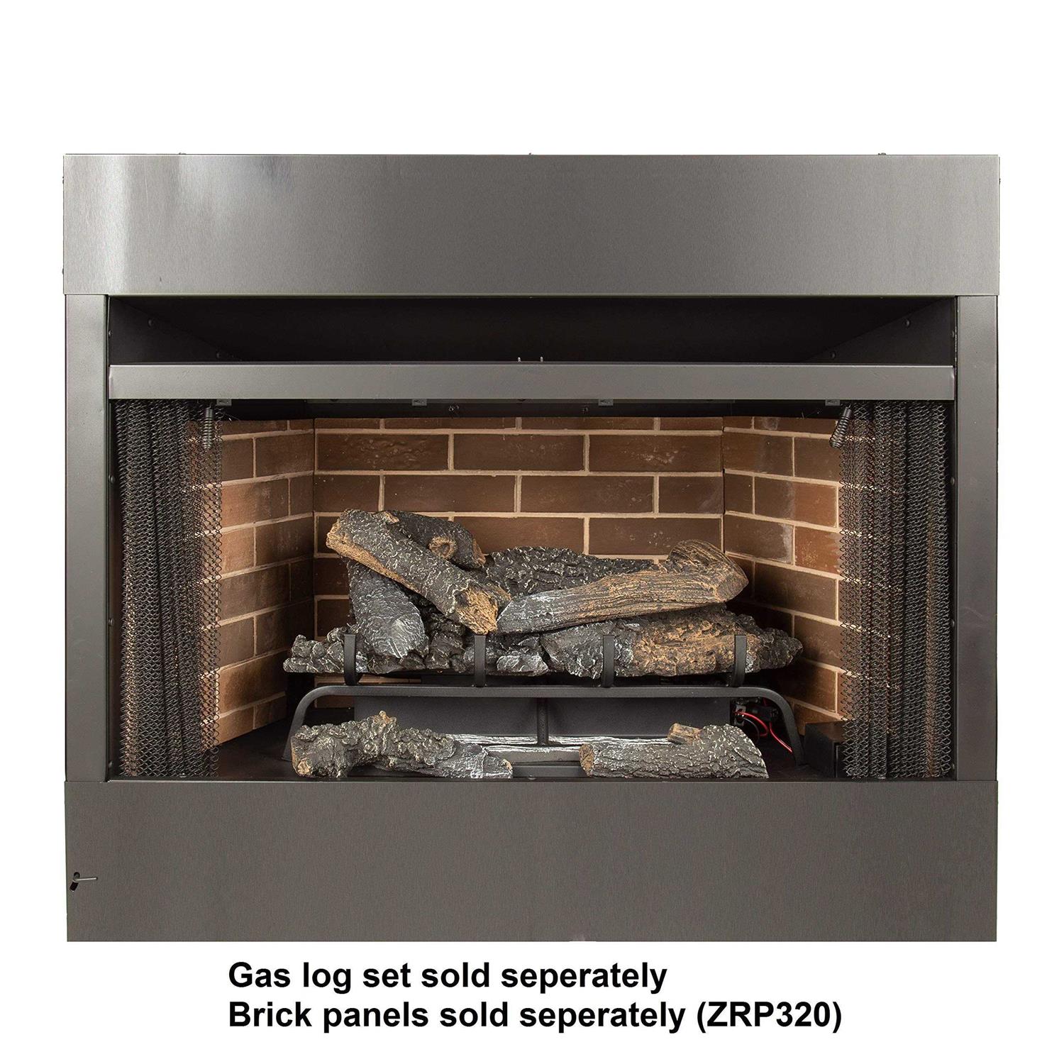 Pleasant Hearth 32 in. Radiant Zero Clearance Universal Vent Free Firebox PHZC32F