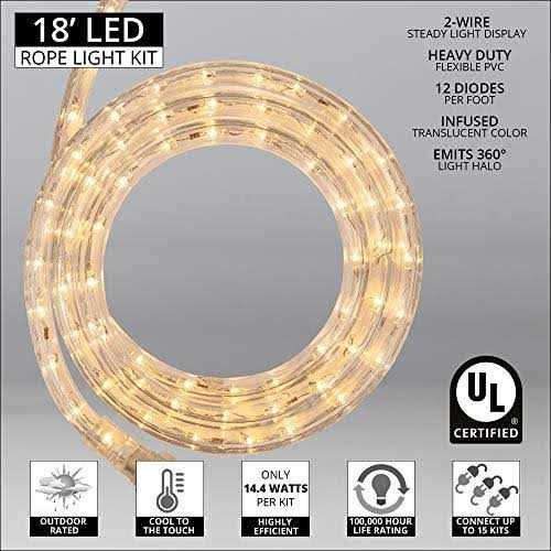 Wintergreen Lighting 150 ft. 1800-Light LED Rope Light Kit