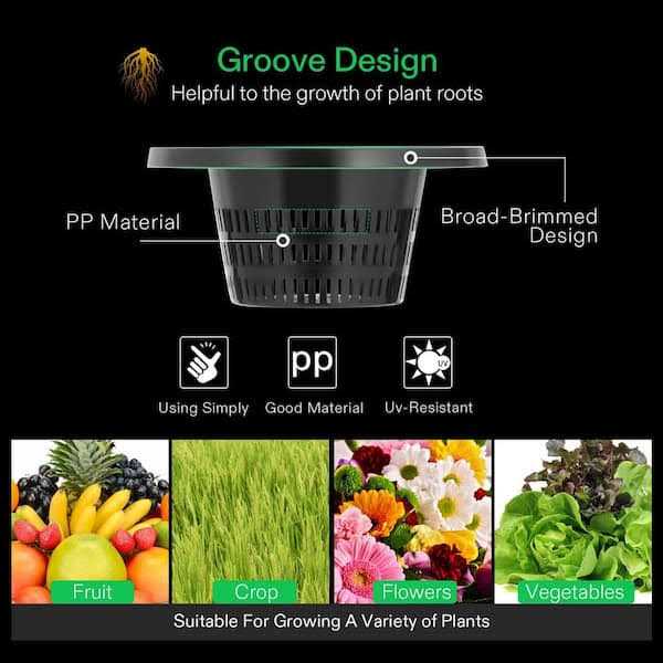 Vivosun DWC Hydroponics Grow System 5 Gal. Deep Water Culture Bucket with Recirculating Drip Garden Kit