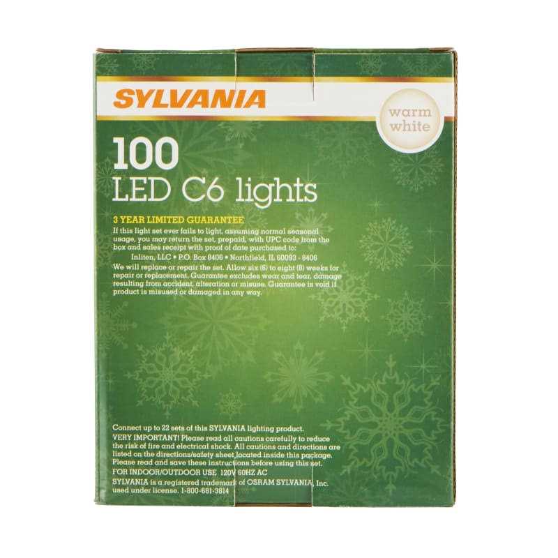 Sylvania 100 Ct LED C6 Lights