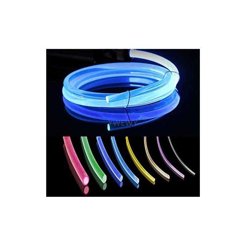 YWEWY 3.28ft PMMA Plastic Optic Fiber Side Glow Cable for LED Light Source