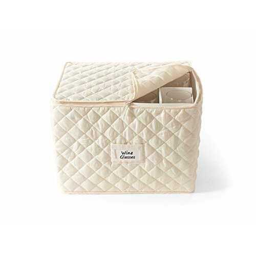 Covermates Stemware Storage Padded Protection ID Window Stain Resistant