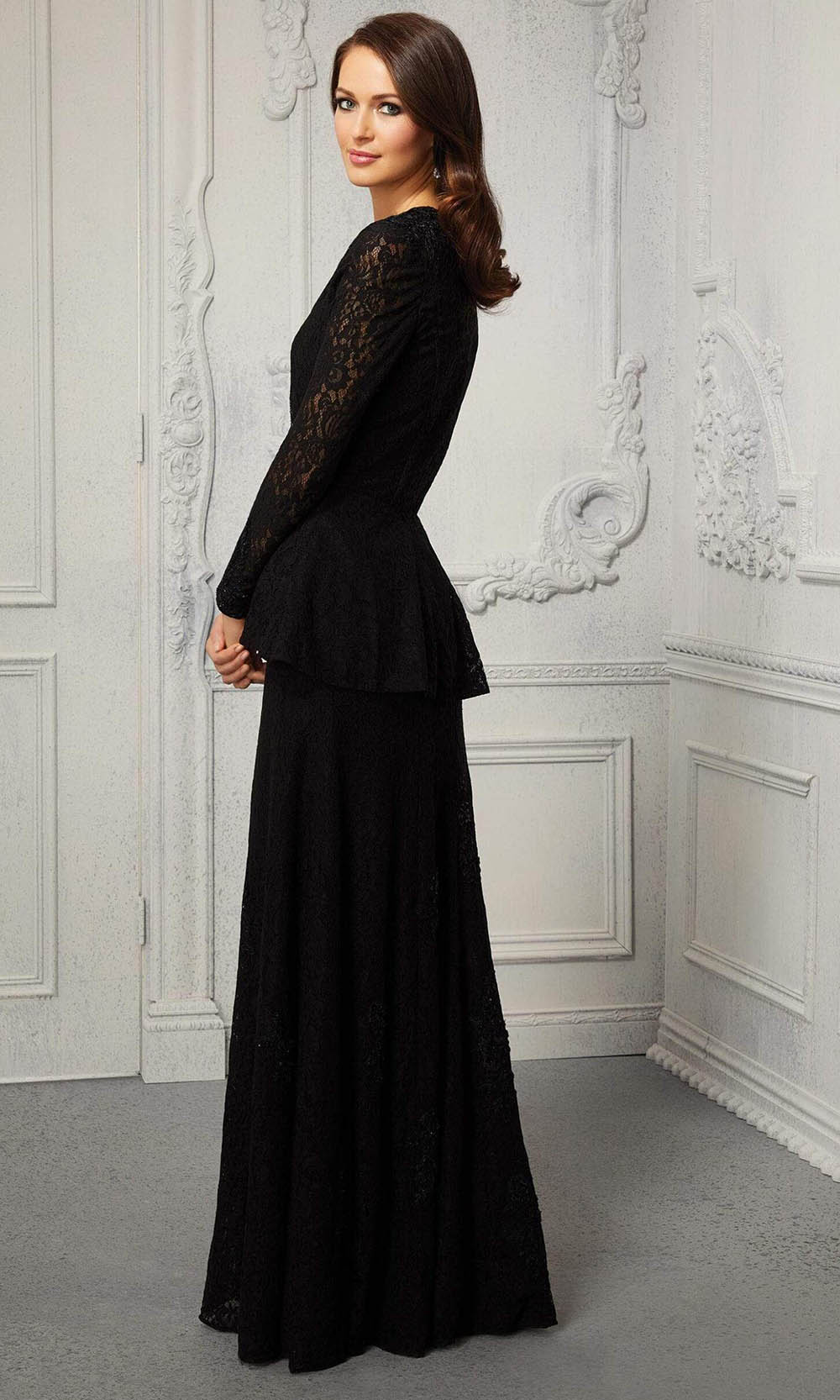 72422 Two Piece Formal Lace Evening Dress