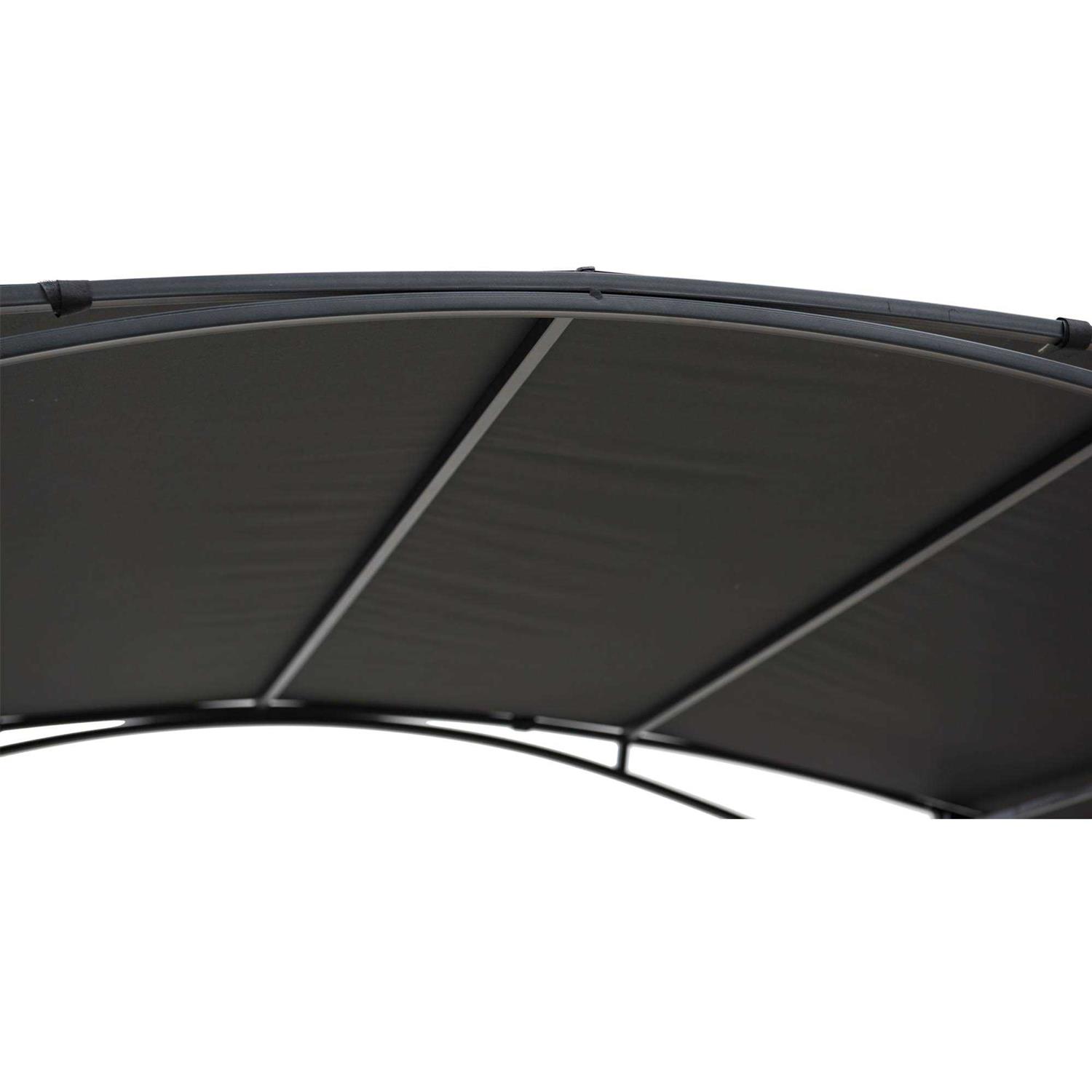 Sunjoy 5 ft. x 8 ft. Black Steel Grill Gazebo