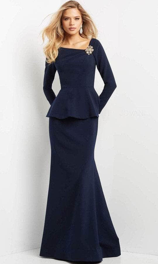 Asymmetric Trumpet Formal Gown 07131SC