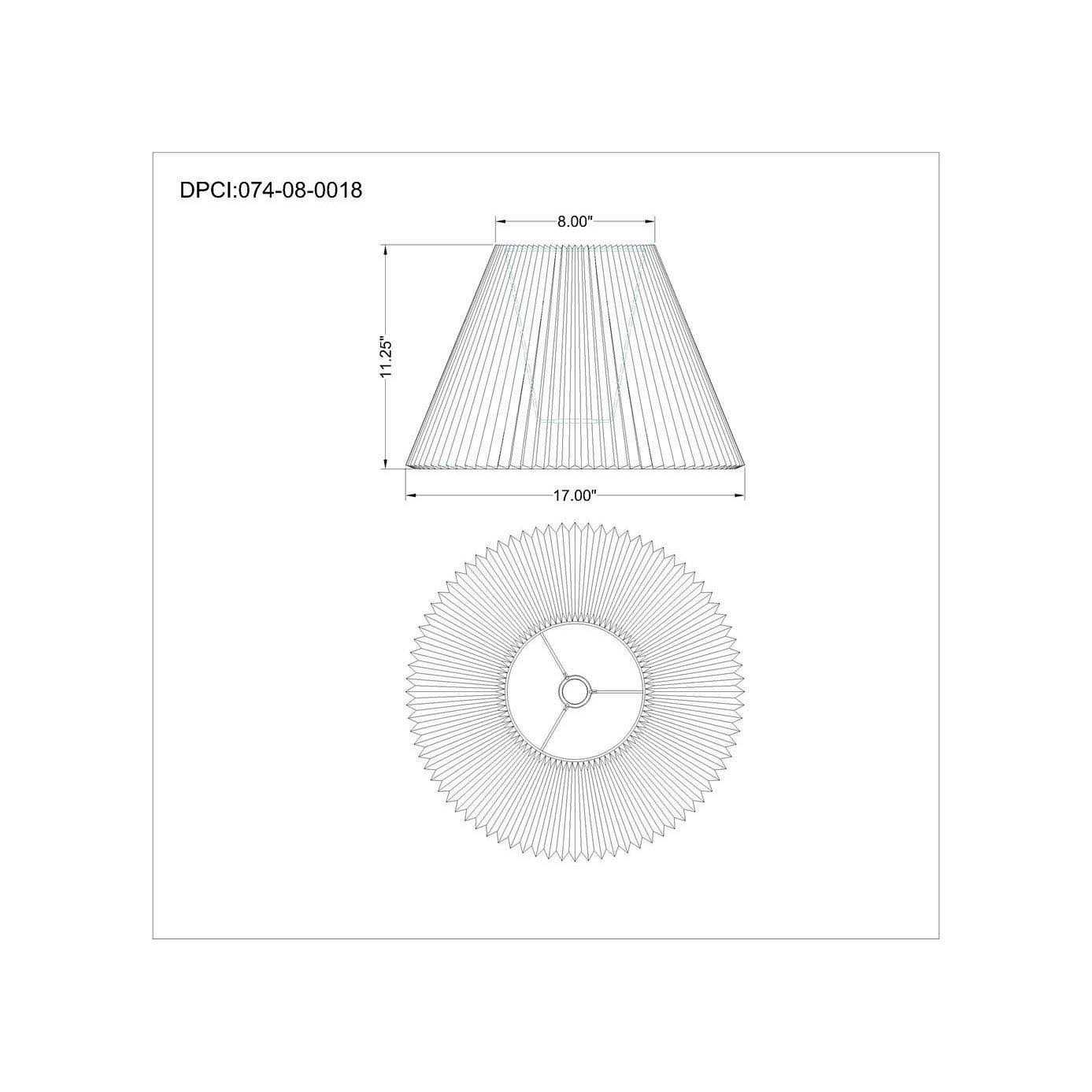 Threshold Pleated Lamp Shade White