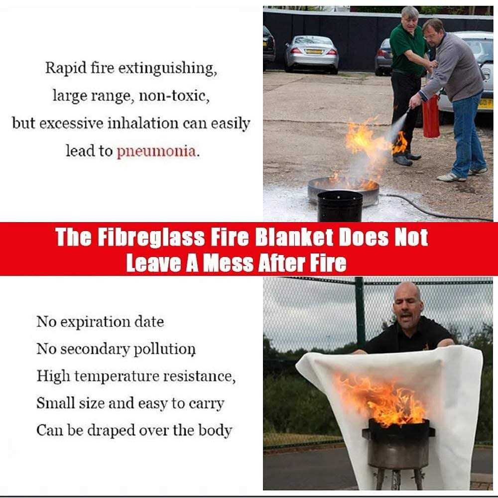 Fire Blanket Fire Guardian Blanket and Fire Blanket Fire Suppression Blankets for Kitchen
